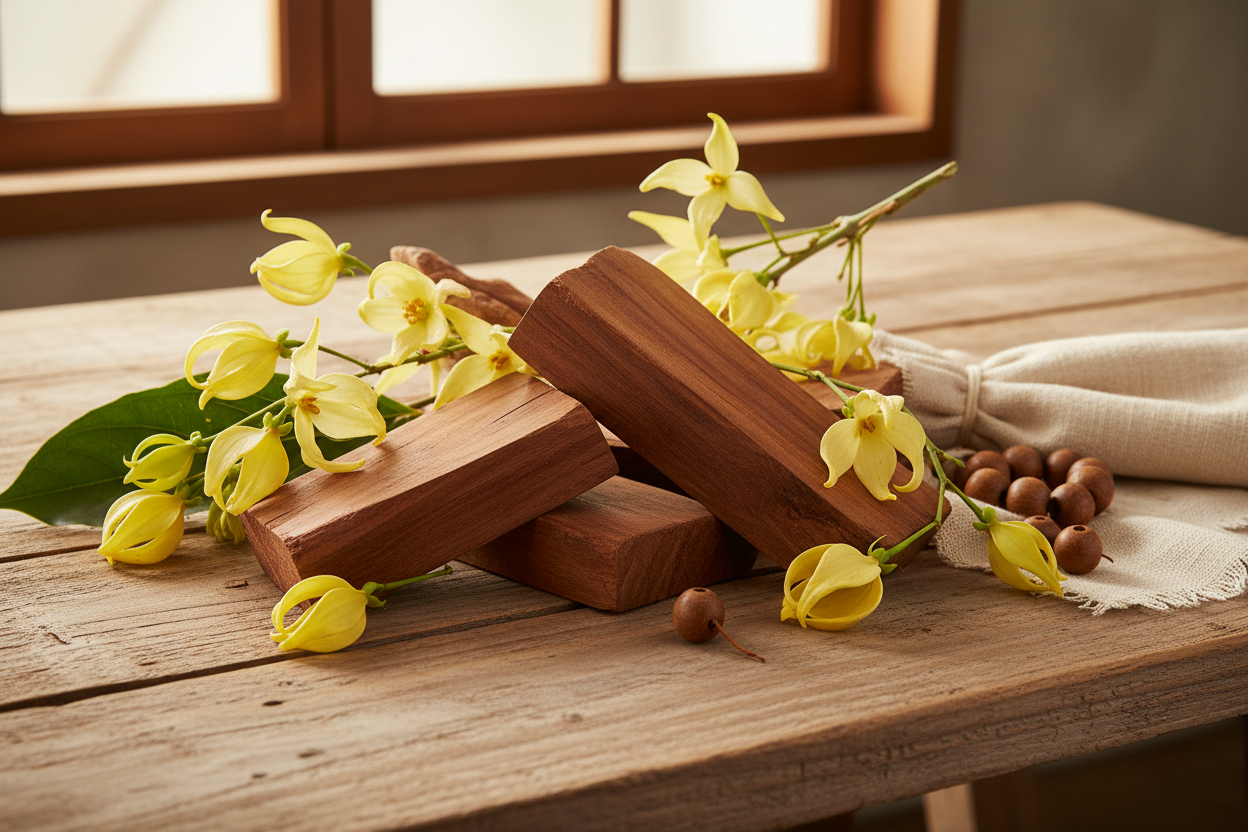 sandalwood and ylang ylang